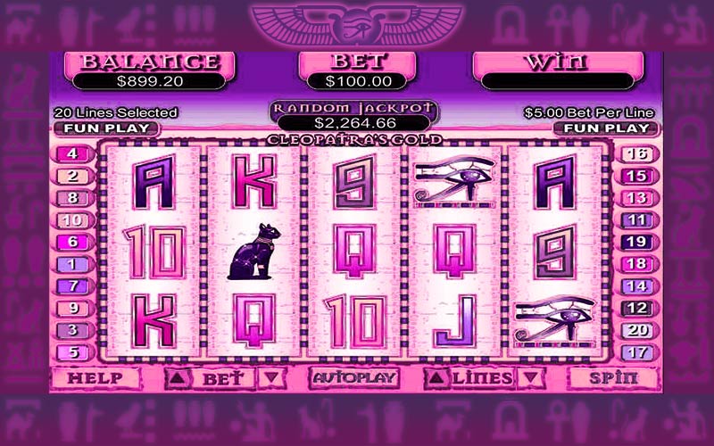 play free Cleopatra's Gold slot machine games